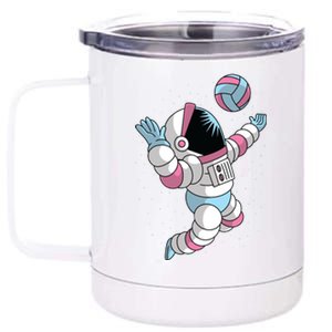 Astronaut Space Volleyball 12 oz Stainless Steel Tumbler Cup