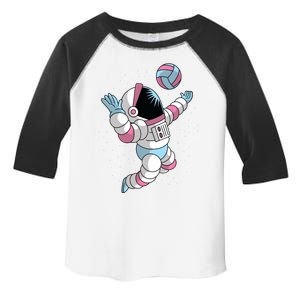 Astronaut Space Volleyball Toddler Fine Jersey T-Shirt