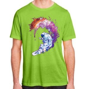 Astronaut Surfing Adult ChromaSoft Performance T-Shirt