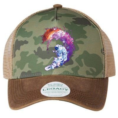 Astronaut Surfing Legacy Tie Dye Trucker Hat