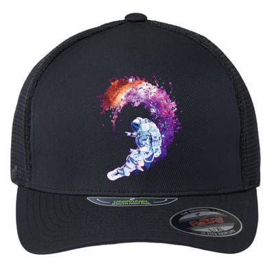 Astronaut Surfing Flexfit Unipanel Trucker Cap