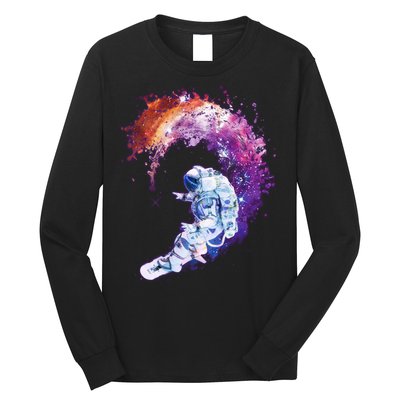 Astronaut Surfing Long Sleeve Shirt