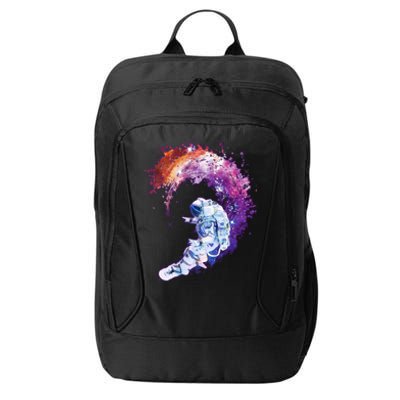 Astronaut Surfing City Backpack