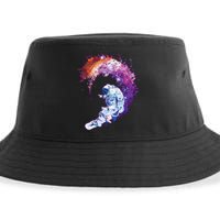 Astronaut Surfing Sustainable Bucket Hat