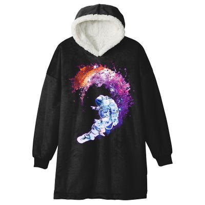 Astronaut Surfing Hooded Wearable Blanket