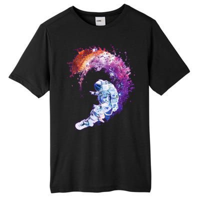 Astronaut Surfing Tall Fusion ChromaSoft Performance T-Shirt