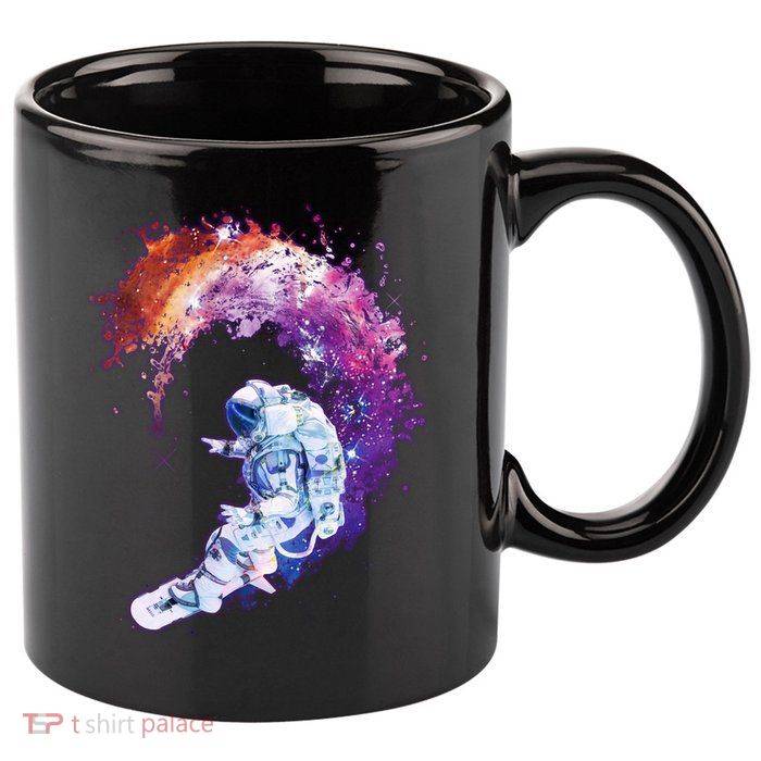 Astronaut Surfing 11oz C Handle Ceramic Mug