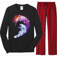 Astronaut Surfing Long Sleeve Pajama Set