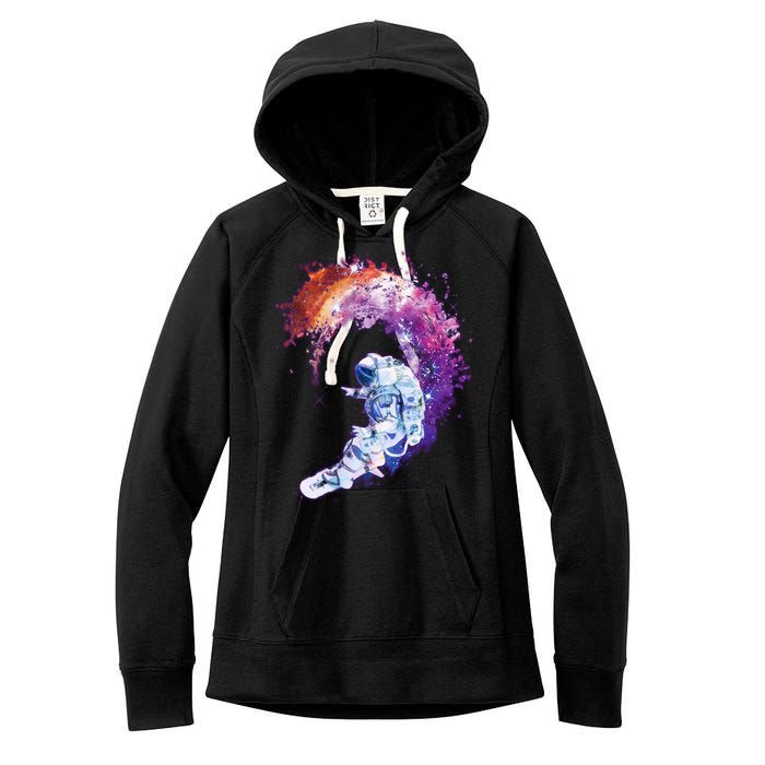 Astronaut Surfing Women's Fleece Hoodie