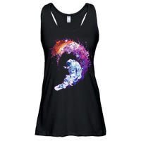 Astronaut Surfing Ladies Essential Flowy Tank