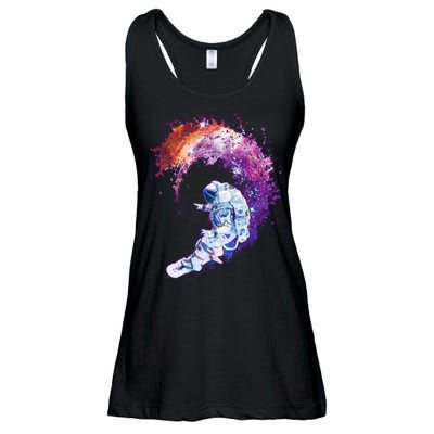 Astronaut Surfing Ladies Essential Flowy Tank