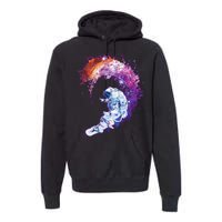 Astronaut Surfing Premium Hoodie