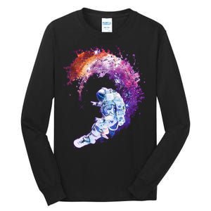 Astronaut Surfing Tall Long Sleeve T-Shirt