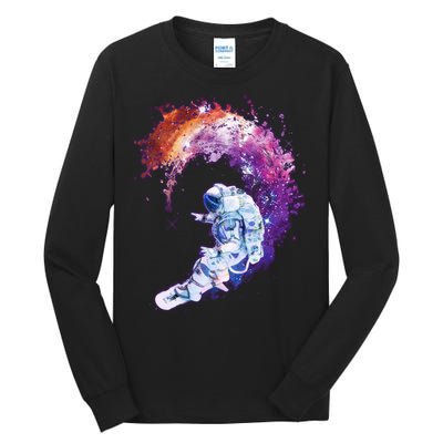 Astronaut Surfing Tall Long Sleeve T-Shirt