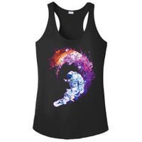 Astronaut Surfing Ladies PosiCharge Competitor Racerback Tank