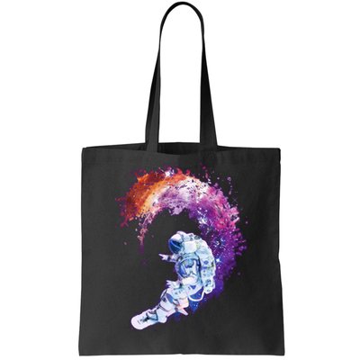 Astronaut Surfing Tote Bag