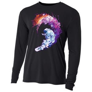 Astronaut Surfing Cooling Performance Long Sleeve Crew