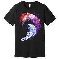 Astronaut Surfing Premium T-Shirt