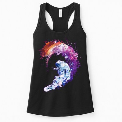 Astronaut Surfing Womens Tank Top