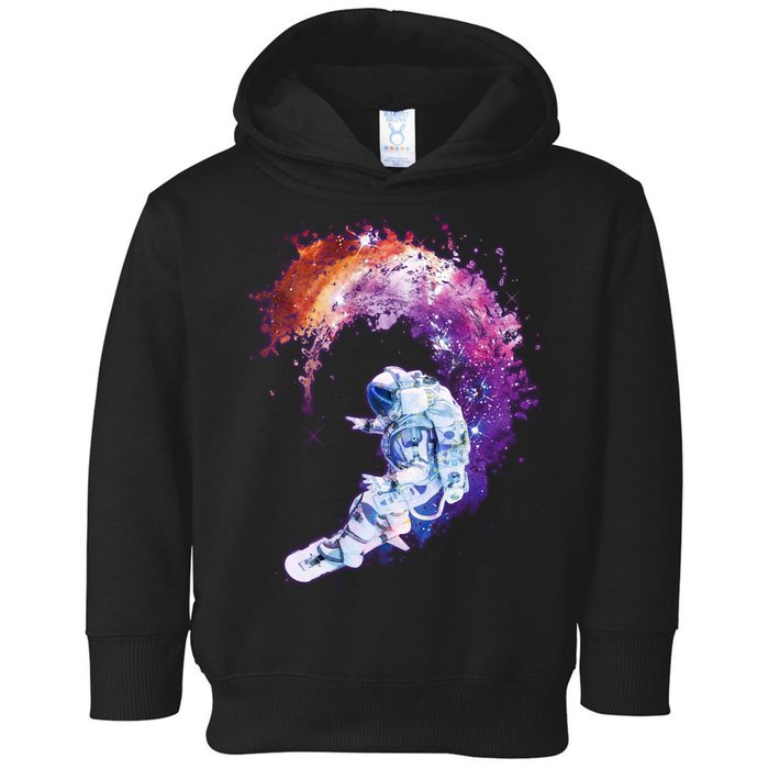 Astronaut Surfing Toddler Hoodie