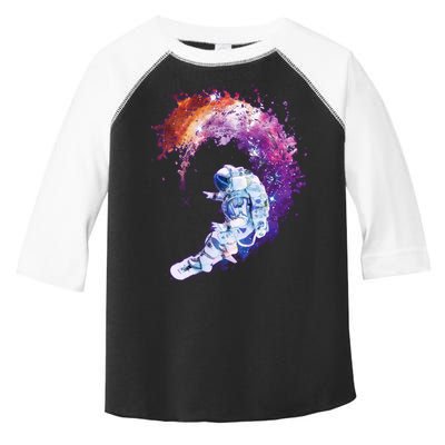 Astronaut Surfing Toddler Fine Jersey T-Shirt