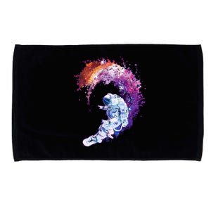 Astronaut Surfing Microfiber Hand Towel