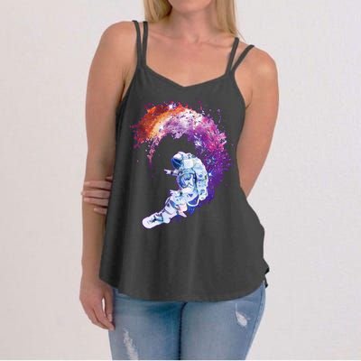 Astronaut Surfing Women's Strappy Tank