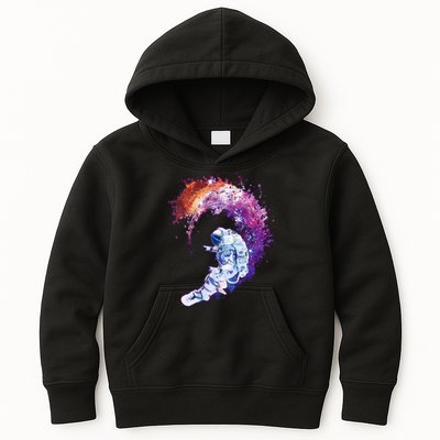 Astronaut Surfing Kids Hoodie