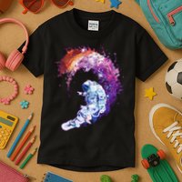 Astronaut Surfing Kids T-Shirt