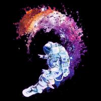 Astronaut Surfing Kids T-Shirt