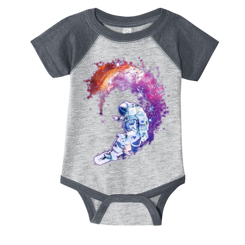 Astronaut Surfing Infant Baby Jersey Bodysuit