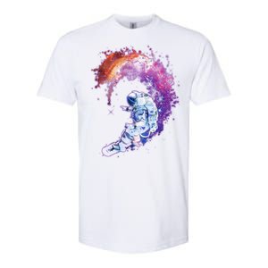 Astronaut Surfing Softstyle CVC T-Shirt