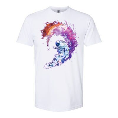 Astronaut Surfing Softstyle CVC T-Shirt