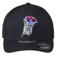 Astronaut Universe Planet Explosion Flexfit Unipanel Trucker Cap