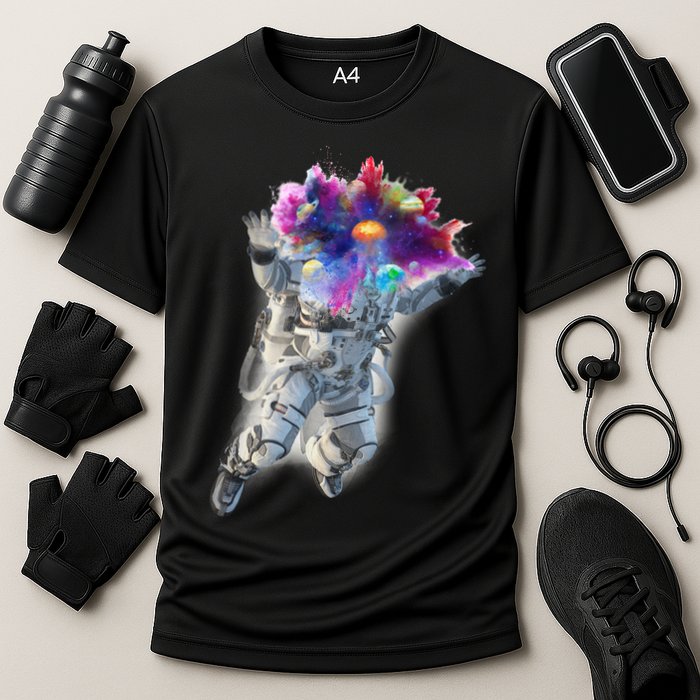 Astronaut Universe Planet Explosion Performance Shirt