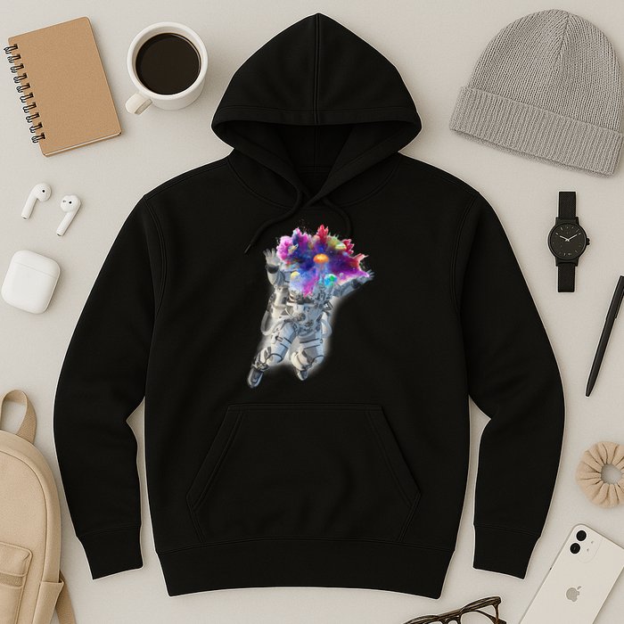 Astronaut Universe Planet Explosion Hoodie