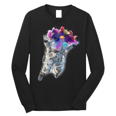 Astronaut Universe Planet Explosion Long Sleeve Shirt