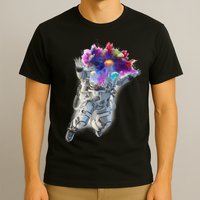 Astronaut Universe Planet Explosion T-Shirt