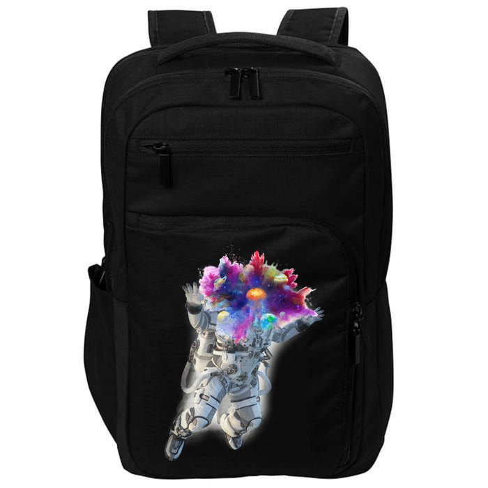 Astronaut Universe Planet Explosion Impact Tech Backpack