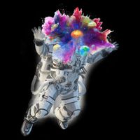 Astronaut Universe Planet Explosion Impact Tech Backpack