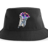 Astronaut Universe Planet Explosion Sustainable Bucket Hat