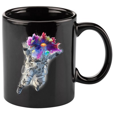 Astronaut Universe Planet Explosion 11oz C Handle Ceramic Mug