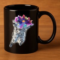 Astronaut Universe Planet Explosion 11oz C Handle Ceramic Mug