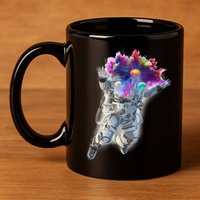 Astronaut Universe Planet Explosion 11oz C Handle Ceramic Mug