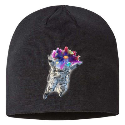 Astronaut Universe Planet Explosion Sustainable Beanie
