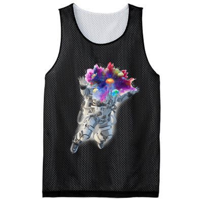 Astronaut Universe Planet Explosion Mesh Reversible Basketball Jersey Tank