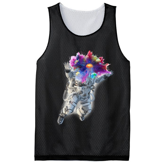 Astronaut Universe Planet Explosion Mesh Reversible Basketball Jersey Tank