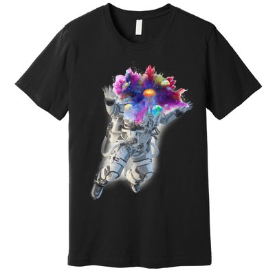 Astronaut Universe Planet Explosion Premium T-Shirt