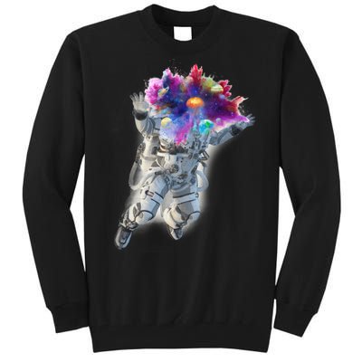 Astronaut Universe Planet Explosion Tall Sweatshirt