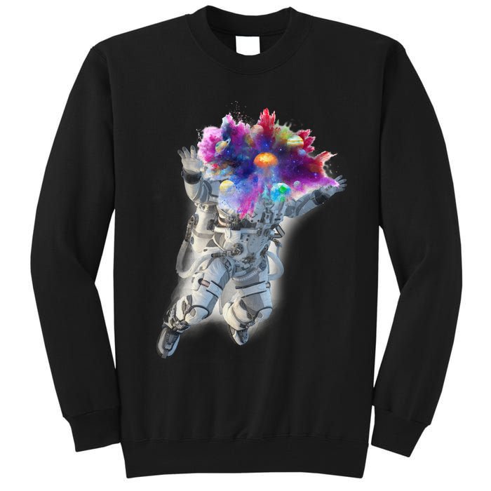 Astronaut Universe Planet Explosion Tall Sweatshirt